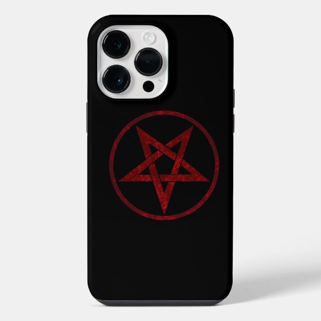 Red Devil Pentagram iPhone Case (Back)