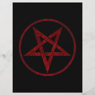Red Devil Pentagram Letterhead