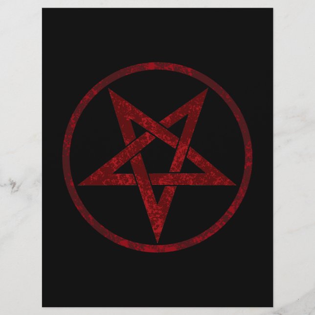 Red Devil Pentagram Letterhead (Front)