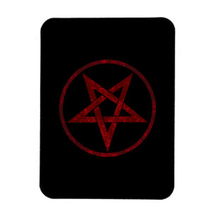 Red Devil Pentagram Magnet