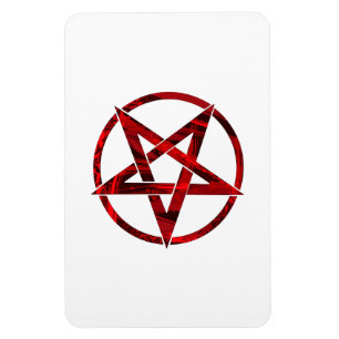 Red Devil Pentagram Magnet