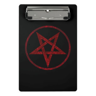Red Devil Pentagram Mini Clipboard