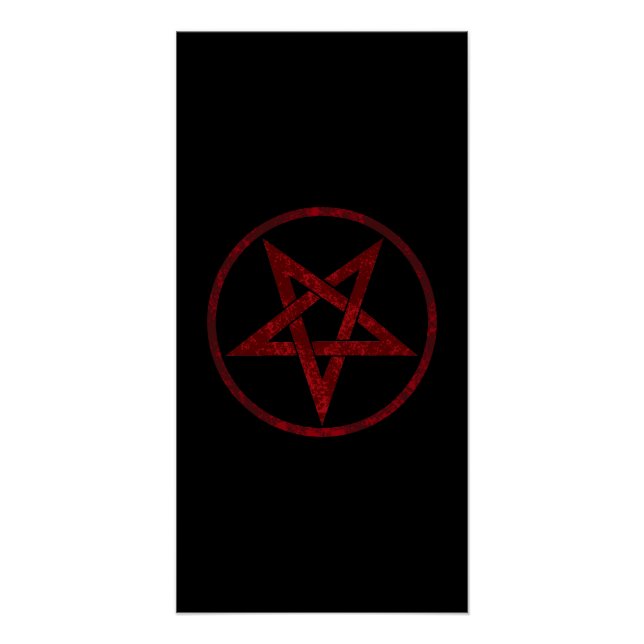 Red Devil Pentagram Poster (Front)