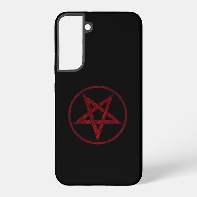 Red Devil Pentagram Samsung Galaxy S22+ Case (Back)