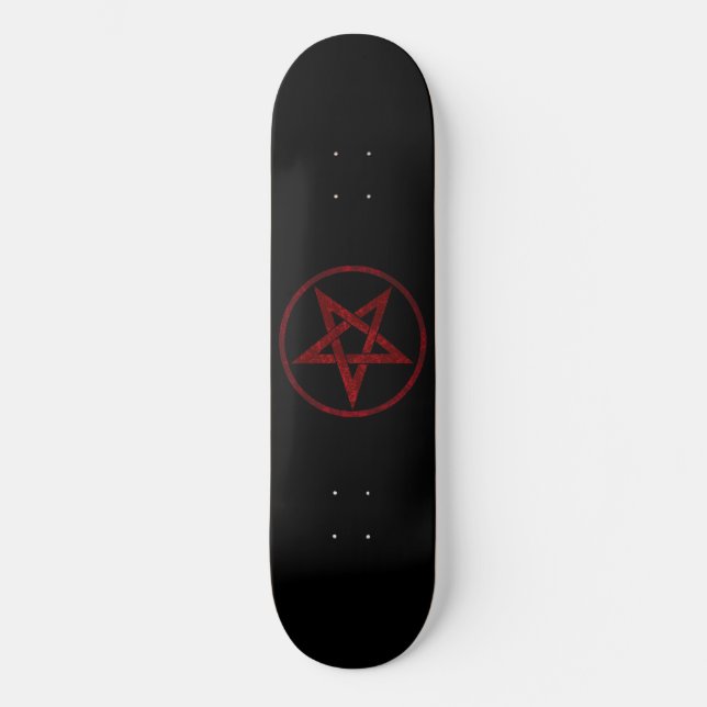 Red Devil Pentagram Skateboard (Front)