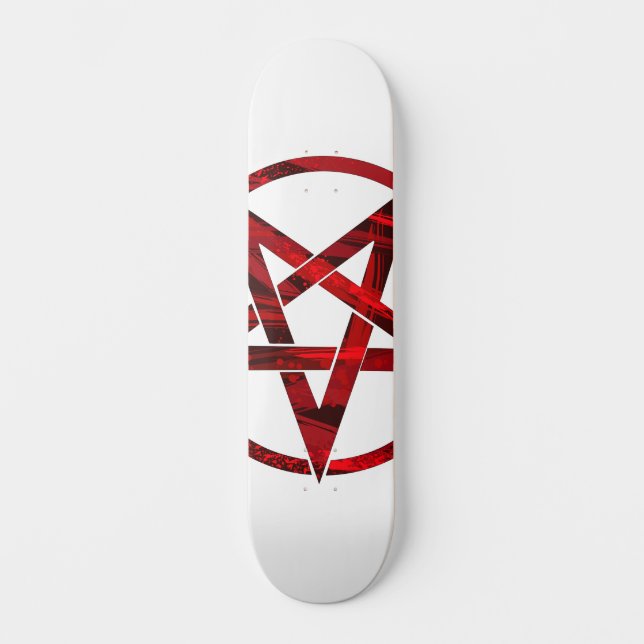 Red Devil Pentagram Skateboard (Front)