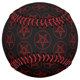 Red Devil Pentagram Softball