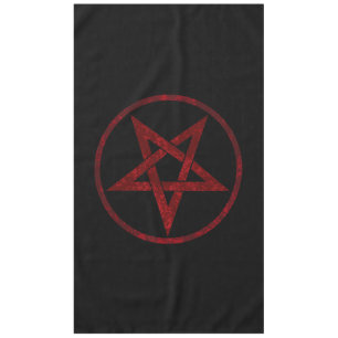 Red Devil Pentagram Tablecloth