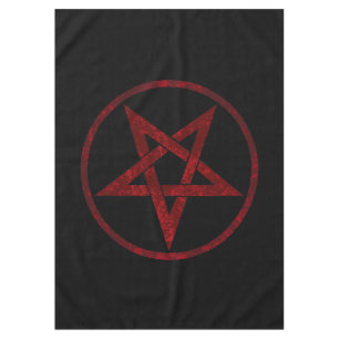Red Devil Pentagram Tablecloth