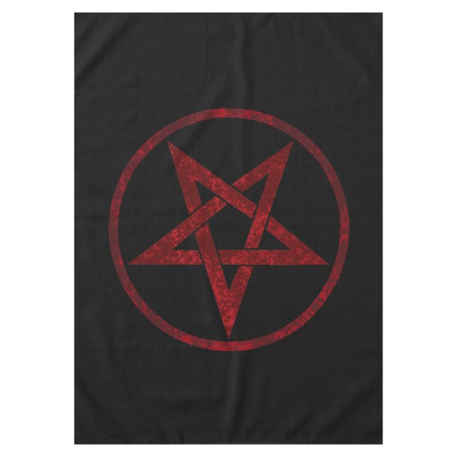 Red Devil Pentagram Tablecloth (Front)