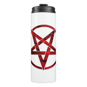 Red Devil Pentagram Thermal Tumbler
