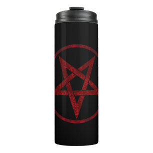 Red Devil Pentagram Thermal Tumbler