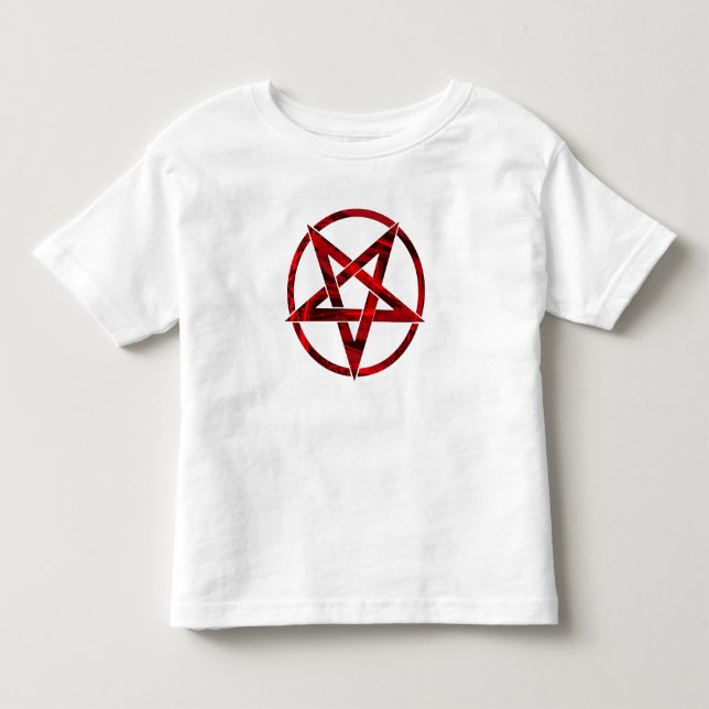 Red Devil Pentagram Toddler T-shirt (Front)