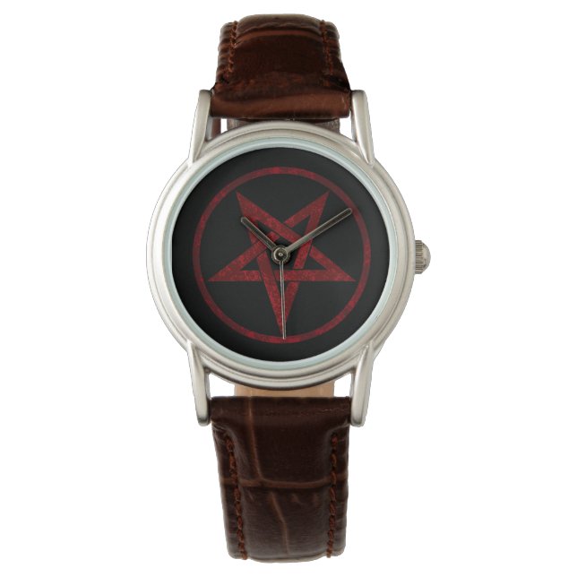 Red Devil Pentagram Watch (Front)