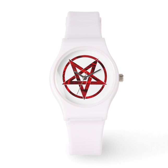 Red Devil Pentagram Watch (Front)
