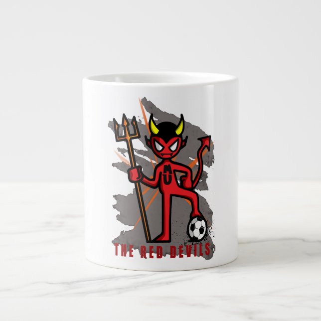 Red Devils Large Coffee Mug (Front)