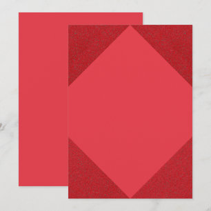Red Diamond Edge Minimalist Invite – Customizable