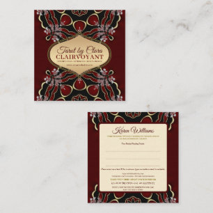 Red Diamond Love Goddess Temple Tarot Appointment Card