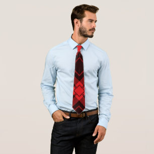 Red diamond pattern Tartan Tie