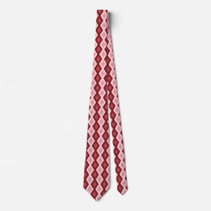 Red diamond pattern tie