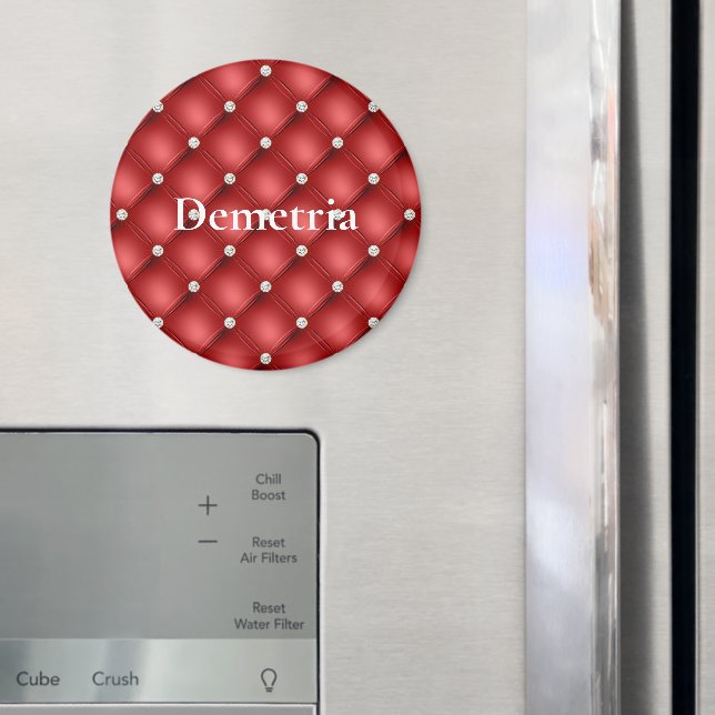 Red Diamond Tufts Christmas  Magnet (In Situ (Fridge))