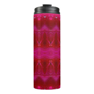 Red Dianthus Ikat Also Thermal Tumbler