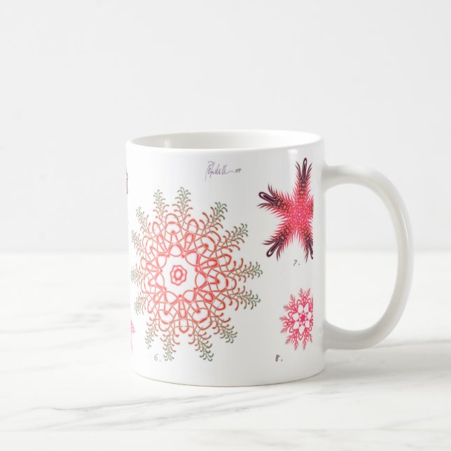 Red Diatom Coffee Mug (Right)