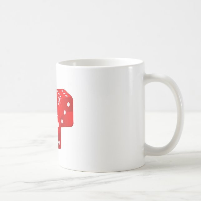 Red Dice Coffee Mug (Right)