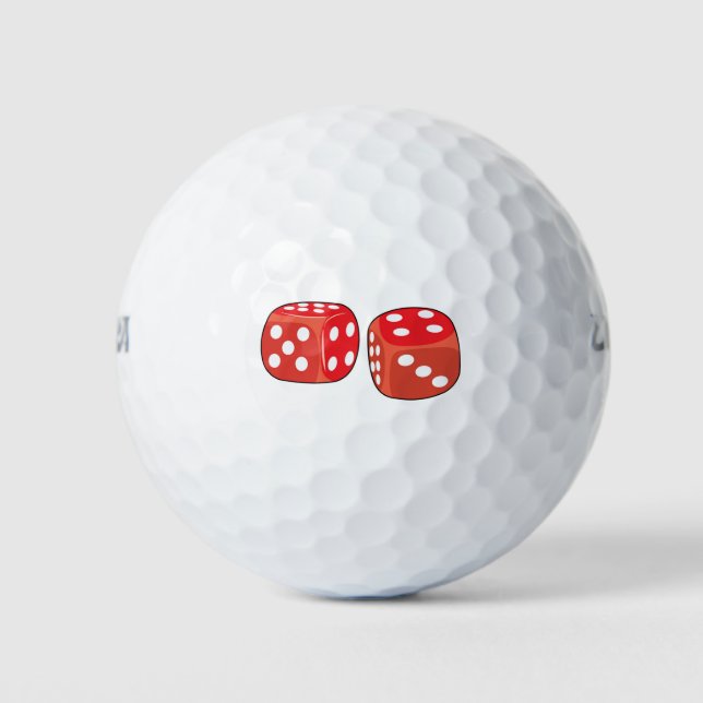 Red Dice Golf Balls (Front)