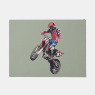 Red Dirt Bike Doormat