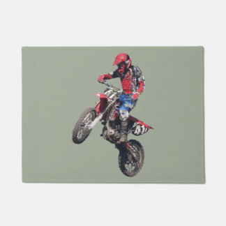 Red Dirt Bike Doormat