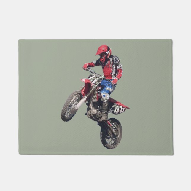 Red Dirt Bike Doormat (Front)