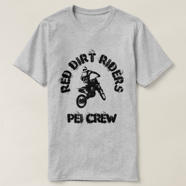 RED DIRT RIDERS PEI CREW T-Shirt (Design Front)