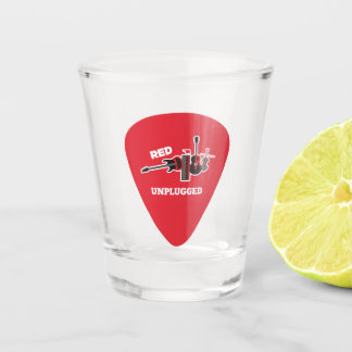 Red Dirt Unplugged Pick Logo Shot Glass