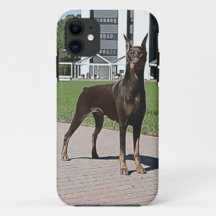 Red Doberman (v11-1) iPhone 11 Case