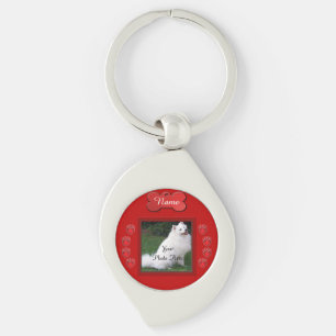 Red Dog Memorial Keepsake Keychain