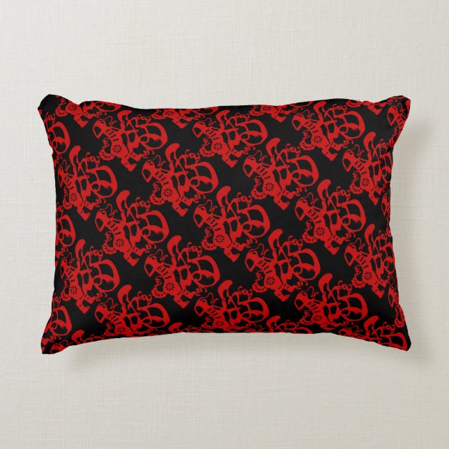 Red Dog Papercut Chinois Nouvel An 2018 Un Coussin (Devant)