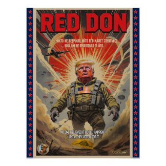 Red Don - Satirical Political Art Poster