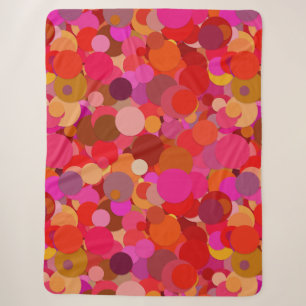 red dot confetti blanket
