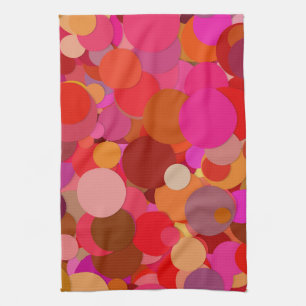 red dot confetti kitchen towel
