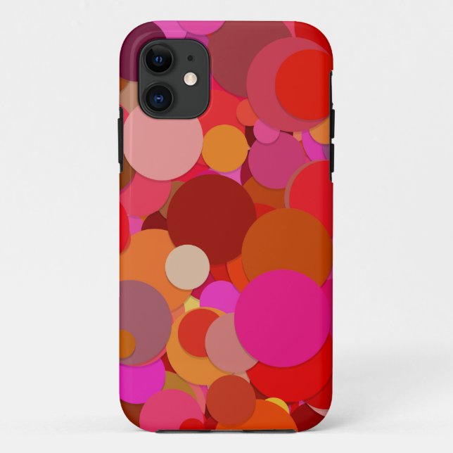 red dot confetti phone case (Back)