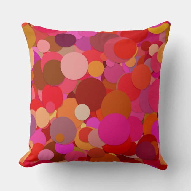 red dot confetti pillow (Front)
