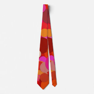 red dot confetti tie