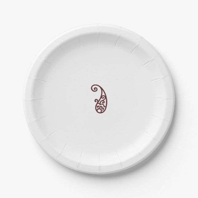Red dot paper plate (Front)