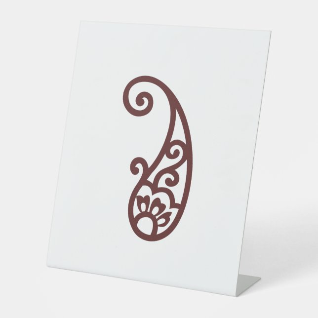 Red dot pedestal sign (Front)