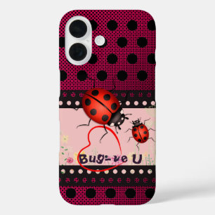 Red Dots Ladybug iPhone 16 Case