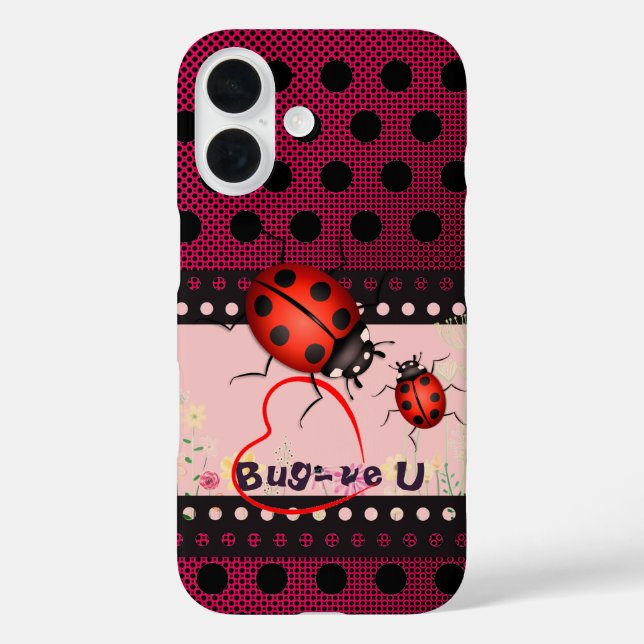 Red Dots Ladybug  Case-Mate iPhone Case (Back)