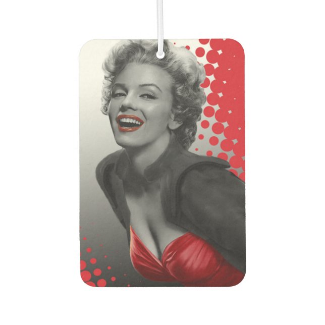 Red Dots Marilyn Air Freshener (Front)