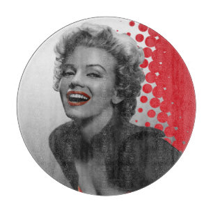 Red Dots Marilyn Cutting Board