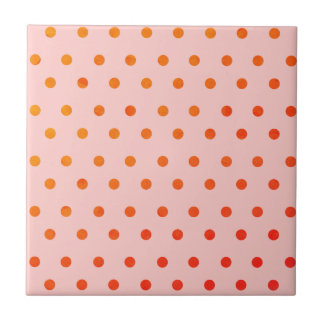 Red dots on pink tile